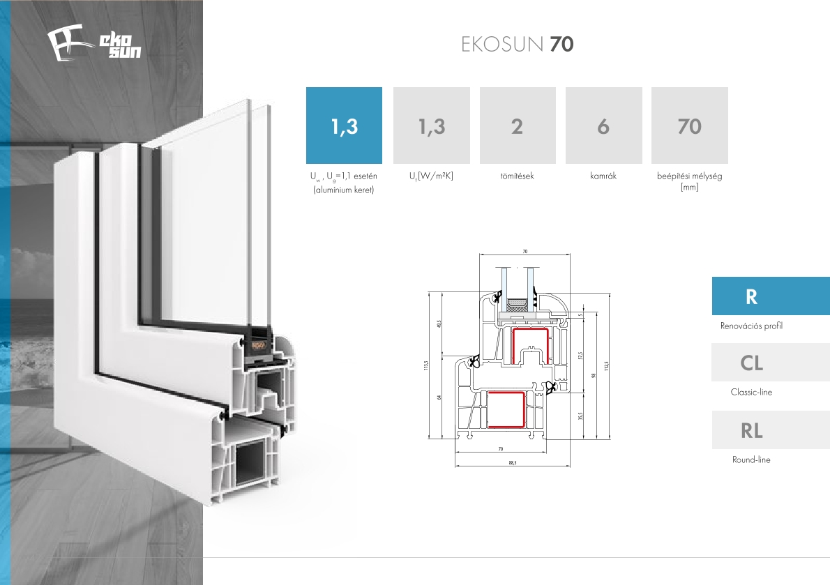 EkoSun 70 profil